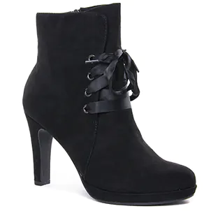 Chaussures femme hiver 2020 - bottines à lacets tamaris noir