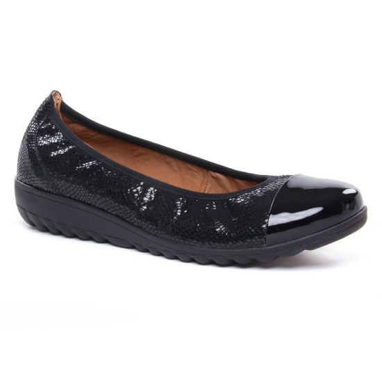 Ballerines Caprice 22103 Black Rep Comb, vue principale de la chaussure femme