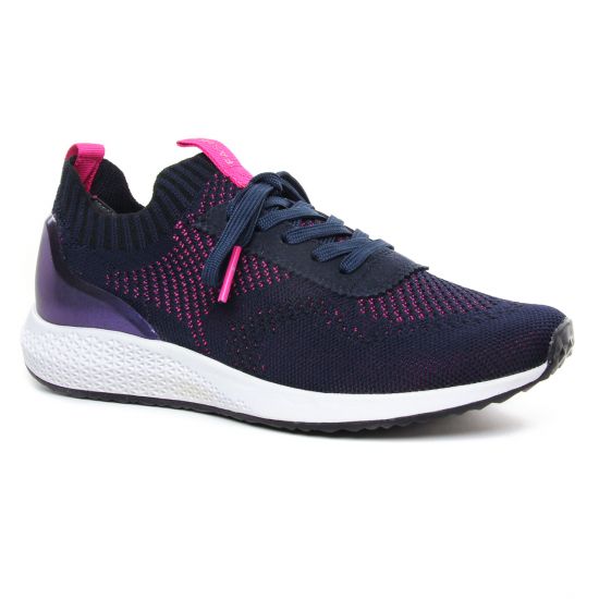 Tennis Et Baskets Mode Tamaris 23714 Navy Magenta, vue principale de la chaussure femme