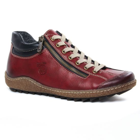 Tennis Et Baskets Mode Rieker L7516-37 Wine, vue principale de la chaussure femme
