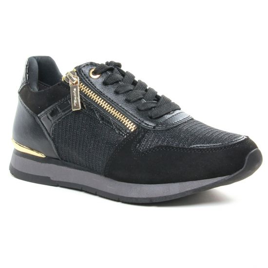 Tennis Et Baskets Mode Tamaris 23603 Black Gold, vue principale de la chaussure femme