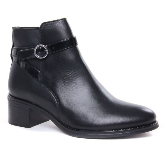 Bottines Et Boots Scarlatine 77768 N Vernis Noir, vue principale de la chaussure femme