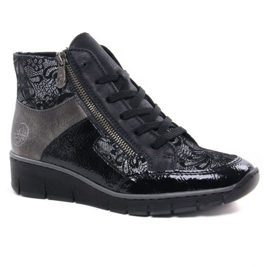 Tennis Et Baskets Mode Rieker 73731-00 Schwarz, vue principale de la chaussure femme