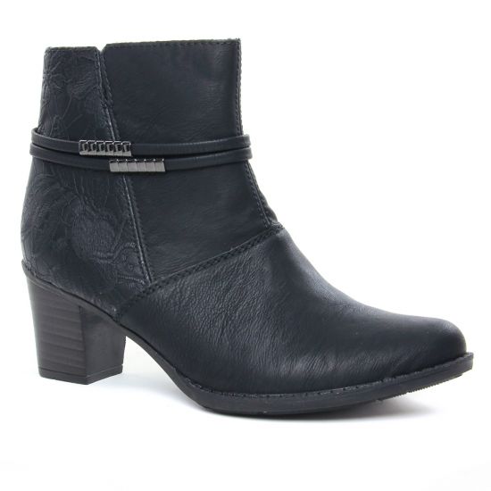 Bottines Et Boots Rieker Z7684-00 Schwarz, vue principale de la chaussure femme