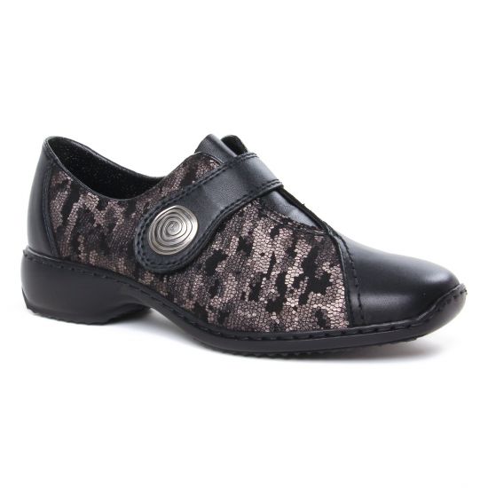 Chaussures À Lacets Rieker L3870-01 Schwarz, vue principale de la chaussure femme