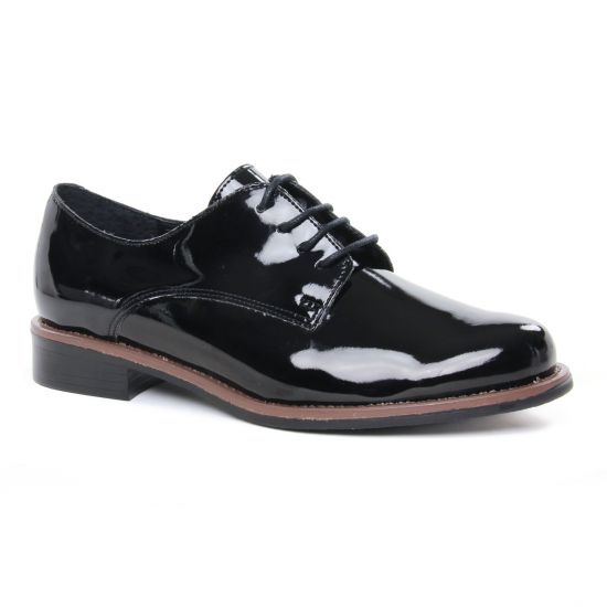 Chaussures À Lacets Scarlatine 22034Cp Vernis Noir, vue principale de la chaussure femme