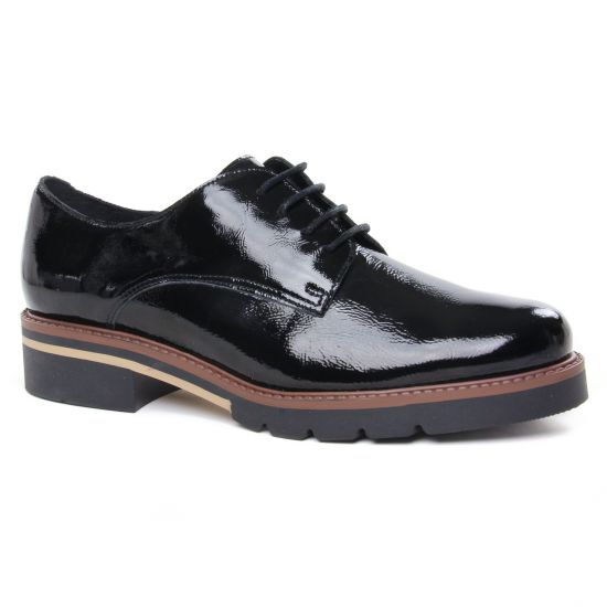 Chaussures À Lacets Scarlatine 22034Ct Vernis Noir, vue principale de la chaussure femme