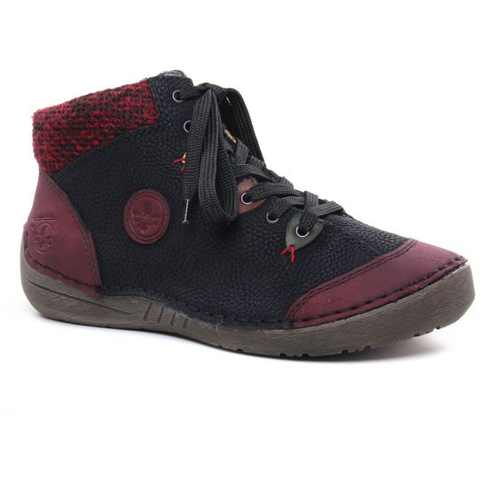 Tennis Et Baskets Mode Rieker 52513-36 Bordeaux, vue principale de la chaussure femme