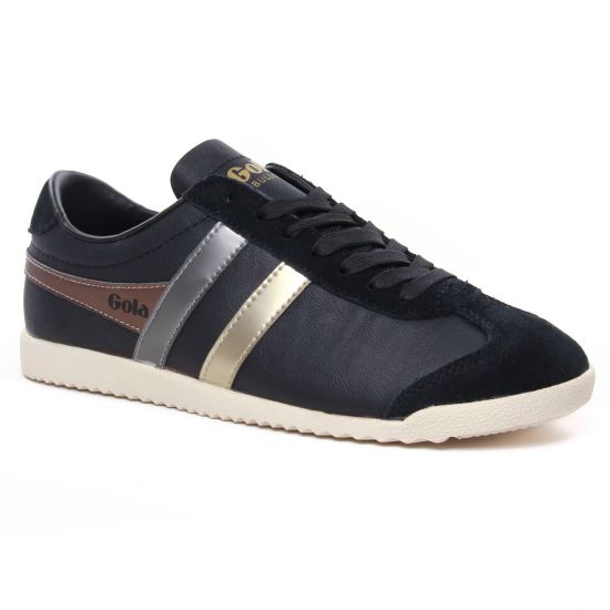 Tennis Et Baskets Mode Gola Bullet Pearl Navy Gold, vue principale de la chaussure femme