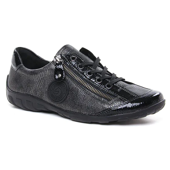 Chaussures À Lacets Remonte R3443-90 Black, vue principale de la chaussure femme