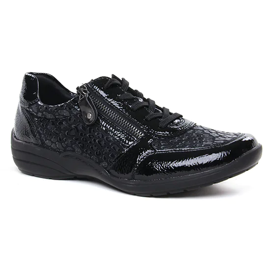 Chaussures À Lacets Remonte R7637-02 Black, vue principale de la chaussure femme