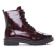 bottines à lacets bordeaux mode femme automne hiver vue 2