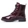 bottines à lacets bordeaux mode femme automne hiver vue 3