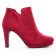 low boots rouge mode femme automne hiver vue 2