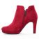 low boots rouge mode femme automne hiver vue 3