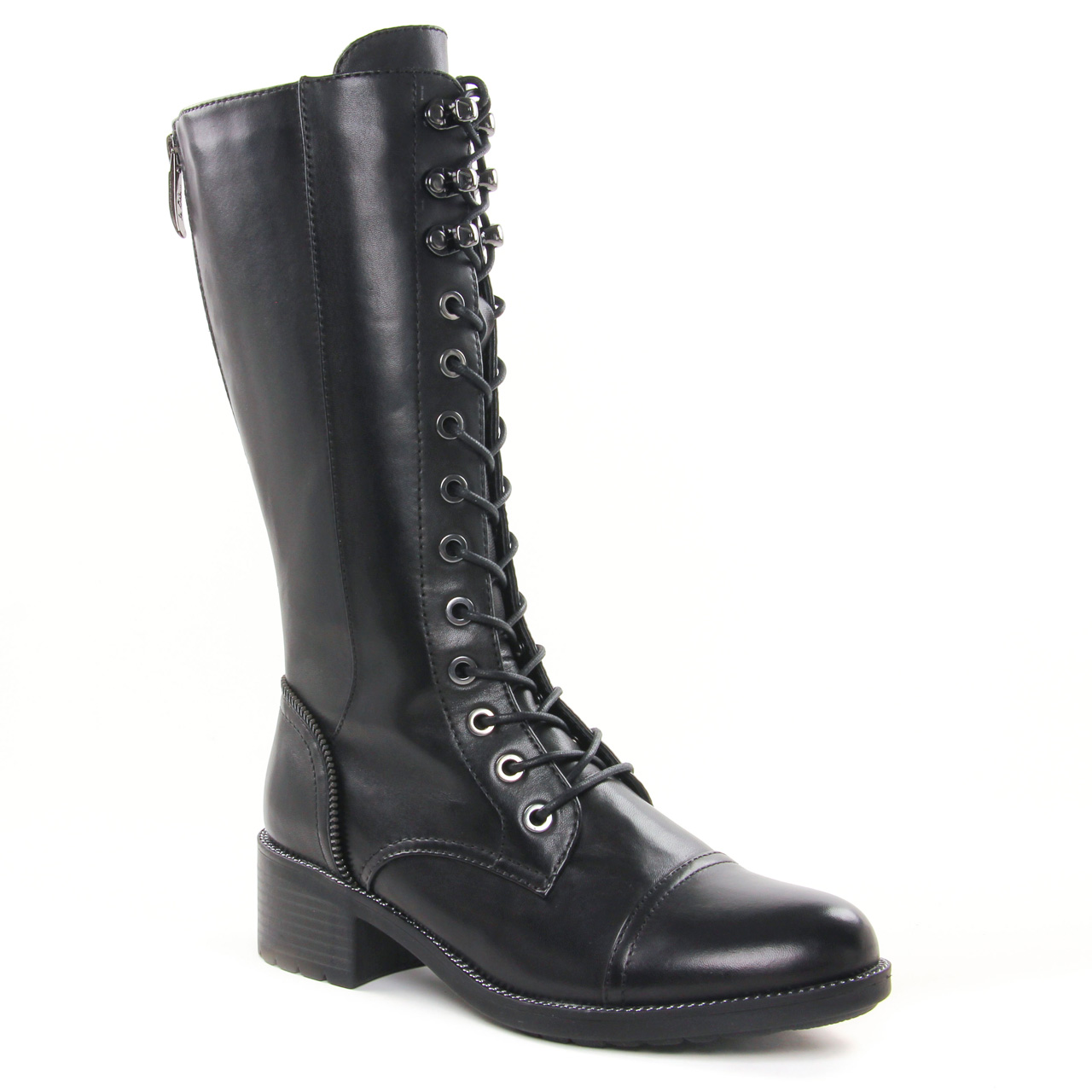 Regarde Le Ciel Emily 29 Black botte a lacets noir automne hiver chez TROIS PAR 3