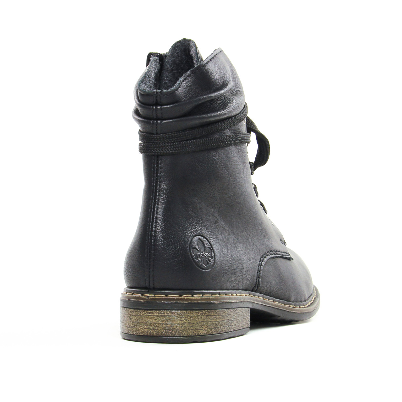 Femme Chaussures Bottes Bottes hauteur mi-mollet Casual textile boots Rieker en coloris Noir 