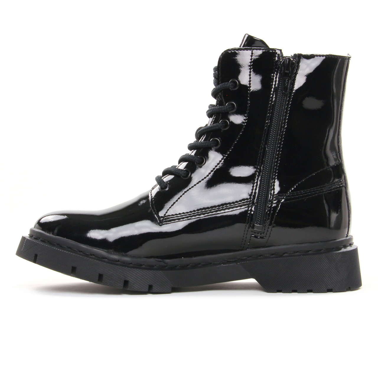 Bottines vernis lacets femme new arrivals