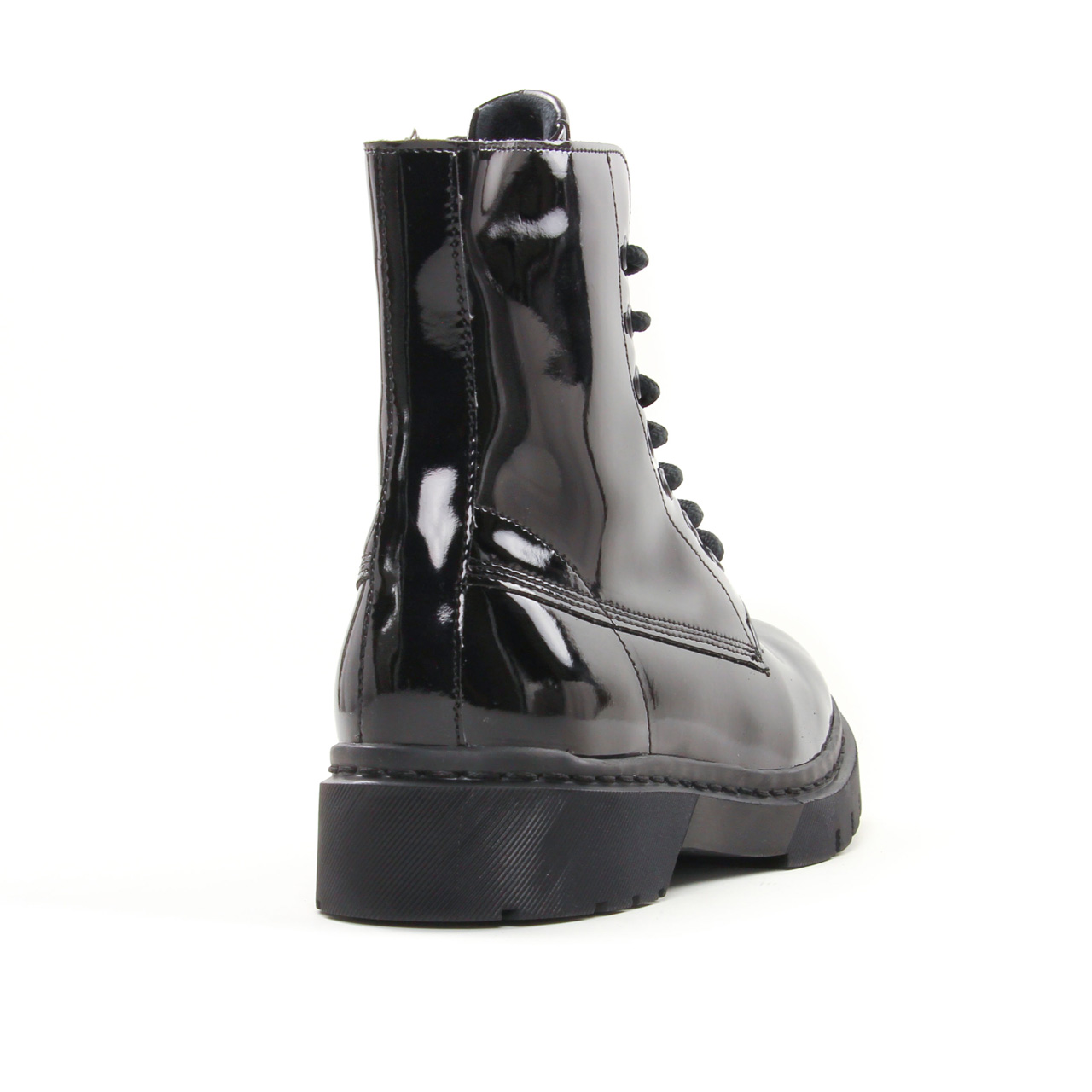 Bottines a lacets vernis new arrivals