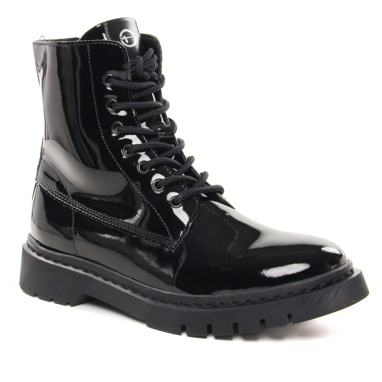 Bottines femme vernis noir sale