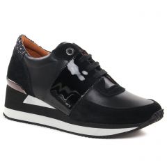 baskets-compensees noir: même style de chaussures en ligne pour femmes que les Émilie Karston