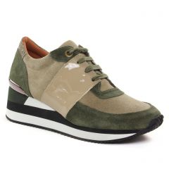 baskets-compensees vert: même style de chaussures en ligne pour femmes que les Semerdjian Smr23