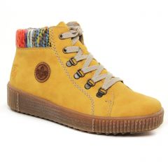 baskets-fourrees jaune: même style de chaussures en ligne pour femmes que les Rieker