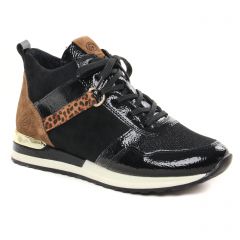 baskets-mode noir marron: même style de chaussures en ligne pour femmes que les Remonte