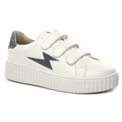 Vanessa Wu Bk 2281 Petrole : chaussures dans la même tendance femme (baskets-plateforme blanc bleu) et disponibles à la vente en ligne 