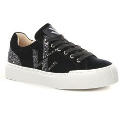 Vanessa Wu Bk 2298 Noir : chaussures dans la même tendance femme (baskets-plateforme noir pailleté) et disponibles à la vente en ligne 