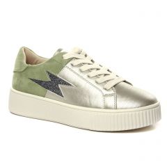 Vanessa Wu Bk 2302 Vert : chaussures dans la même tendance femme (baskets-plateforme vert gris argent) et disponibles à la vente en ligne 