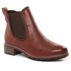 Chaussures femme hiver 2021 - boots élastiquées tamaris marron