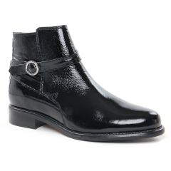 boots-jodhpur noir vernis: même style de chaussures en ligne pour femmes que les Laura Vita