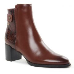 boots-talon marron: même style de chaussures en ligne pour femmes que les Scarlatine