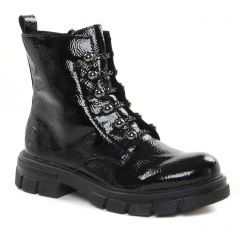 Rieker Z9162-00 Black : chaussures dans la même tendance femme (bottines-a-lacets noir vernis) et disponibles à la vente en ligne 