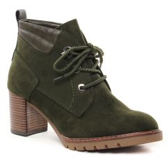 bottines-a-lacets vert: même style de chaussures en ligne pour femmes que les Marco Tozzi