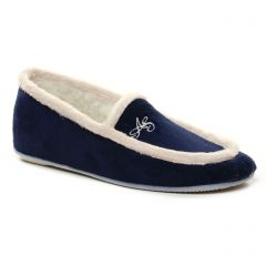 chaussons bleu marine: même style de chaussures en ligne pour femmes que les American Vintage
