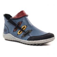 bottines-fourrees bleu: même style de chaussures en ligne pour femmes que les Rieker