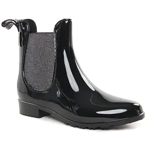 Chaussures femme hiver 2021 - boots élastiquées les tropéziennes noir argent