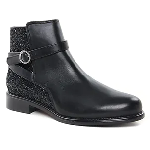 Chaussures femme hiver 2021 - boots Jodhpur Scarlatine noir paillettes
