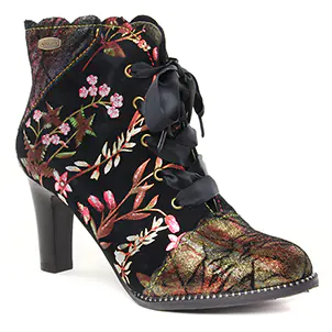 Chaussures femme hiver 2021 - boots Laura Vita noir multi