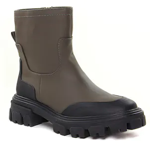 Chaussures femme hiver 2021 - boots Vanessa Wu vert kaki