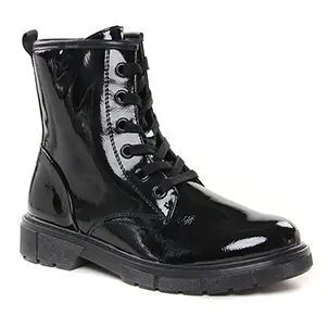 Chaussures femme hiver 2021 - bottines à lacets marco tozzi noir