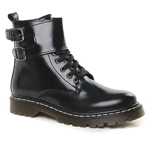 Chaussures femme hiver 2021 - bottines à lacets scarlatine noir