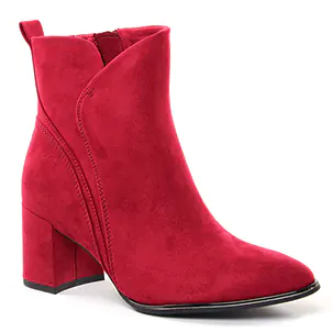 Chaussures femme hiver 2021 - bottines marco tozzi rouge