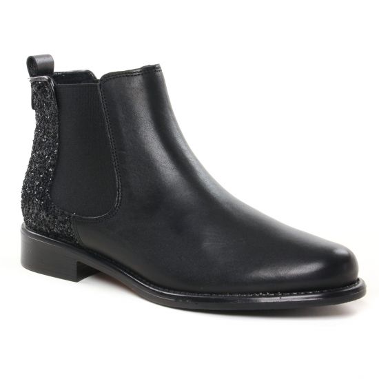 Bottines Et Boots Scarlatine Co77545 Noir Glitter, vue principale de la chaussure femme