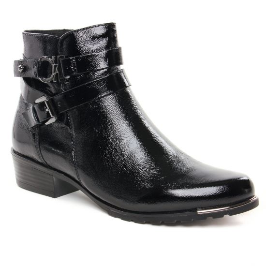 Bottines Et Boots Caprice 25309 Black Naplak, vue principale de la chaussure femme