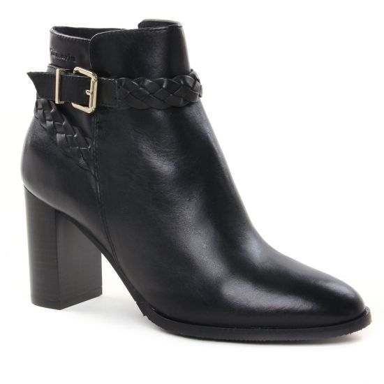 Bottines Et Boots Tamaris 25009 Black Leather, vue principale de la chaussure femme