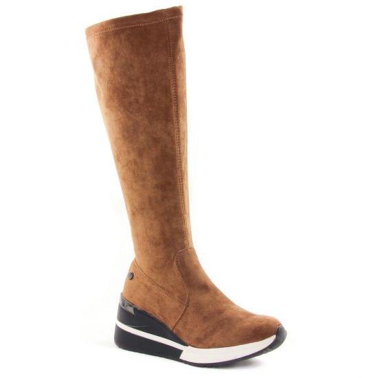 Bottes Xti 04336702 Camel, vue principale de la chaussure femme