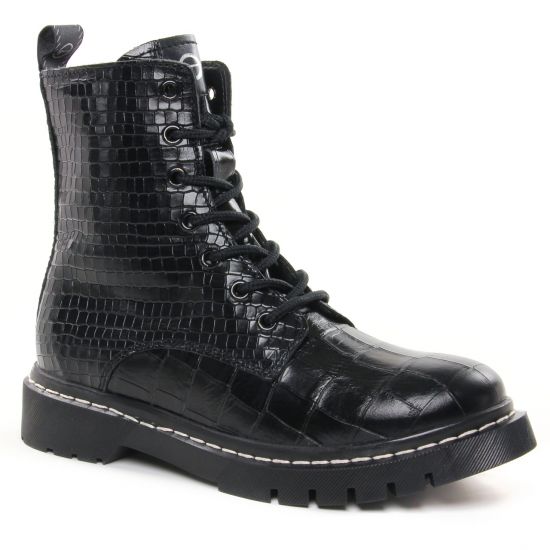 Bottines Et Boots Tamaris 25865 Black Croco, vue principale de la chaussure femme